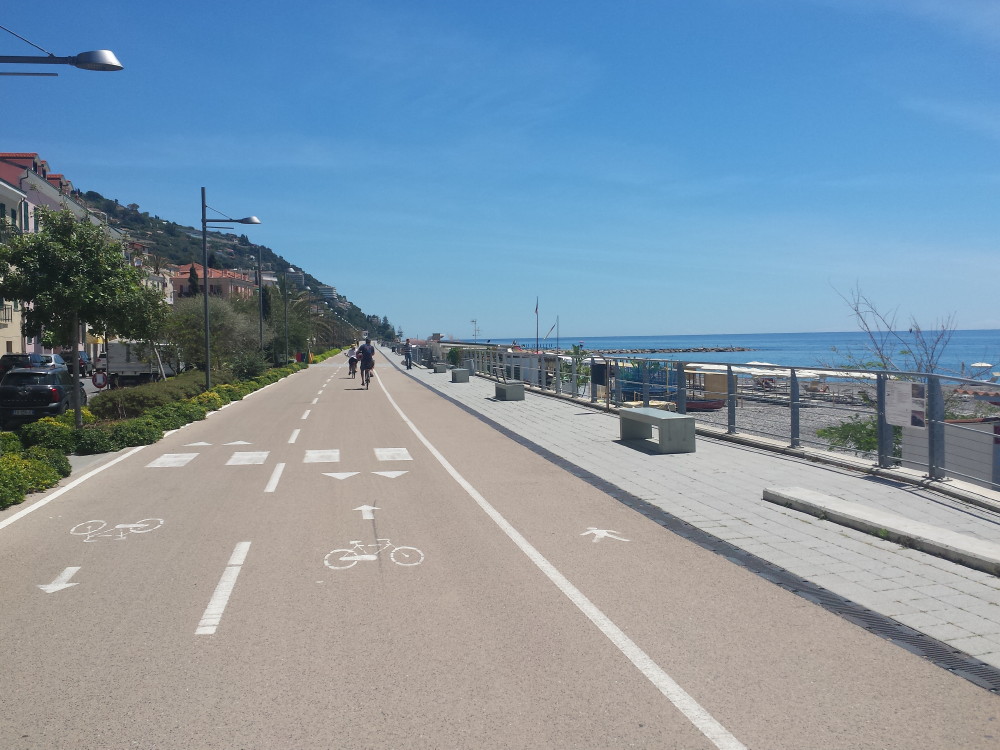 pista ciclabile ospedaletti